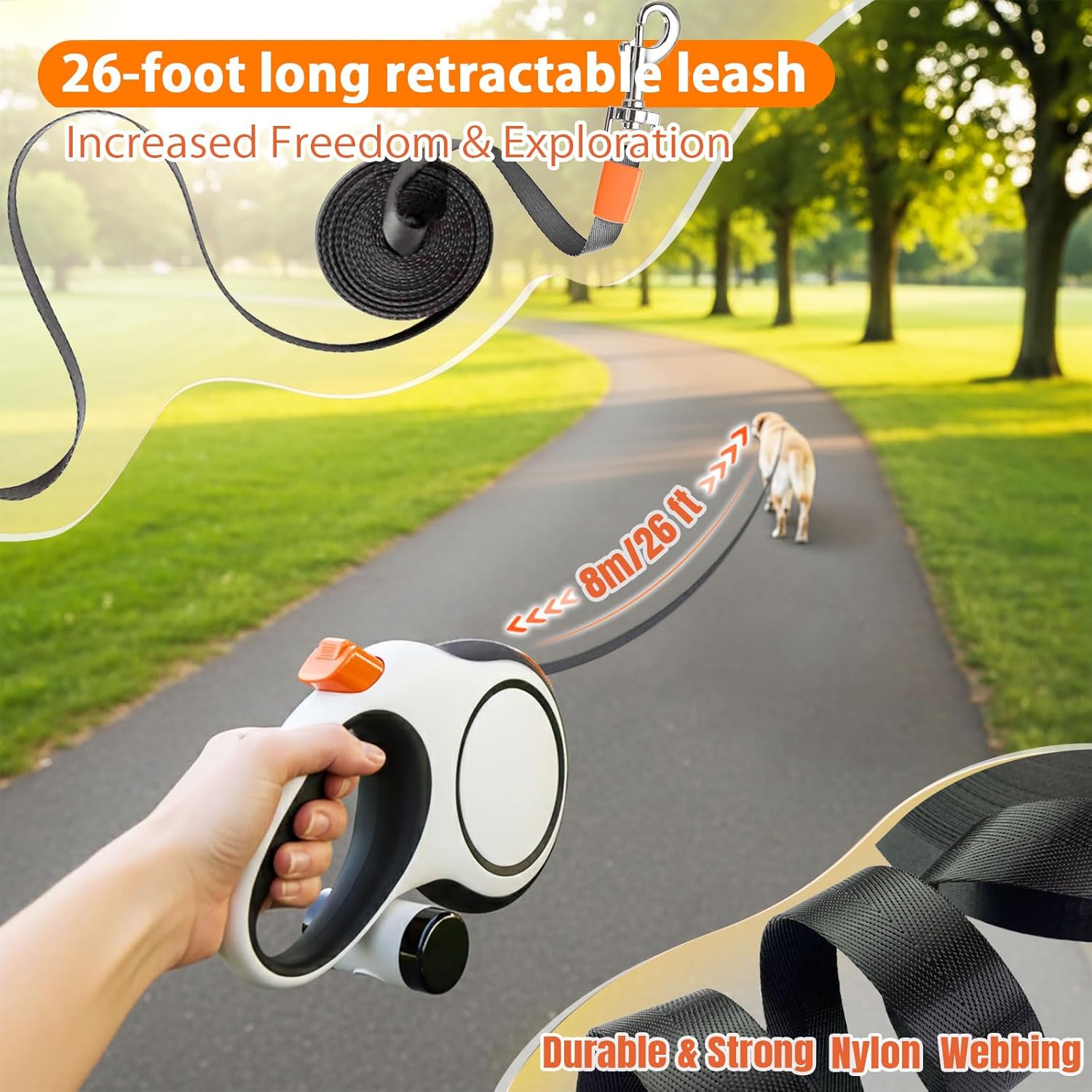 5m 8m 50kg Dog Leash Retractab - Retractable Dog Leash recension och pris