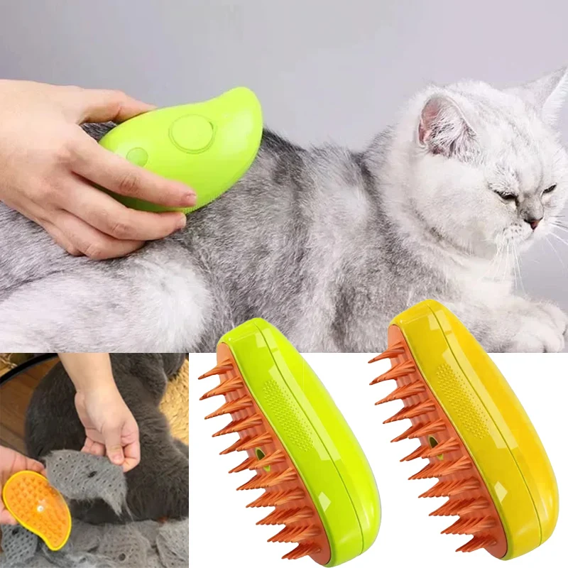 Cat Steam Brush Electric Spray - Pet Supplies Grooming Hours recension och pris