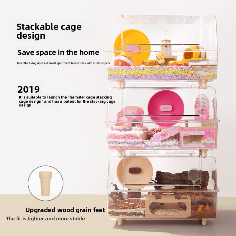 Hamster 75 cage acrylic villa  - Pet Supplies Wholesale recension och pris