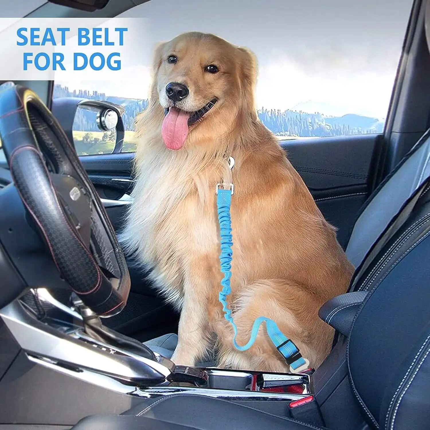 1PCS High Grade Dog Car Safety - Retractable Dog Leash recension och pris