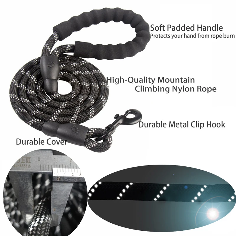 1.5M/2M/3M Large Dog Rope Roun - Retractable Dog Leash recension och pris