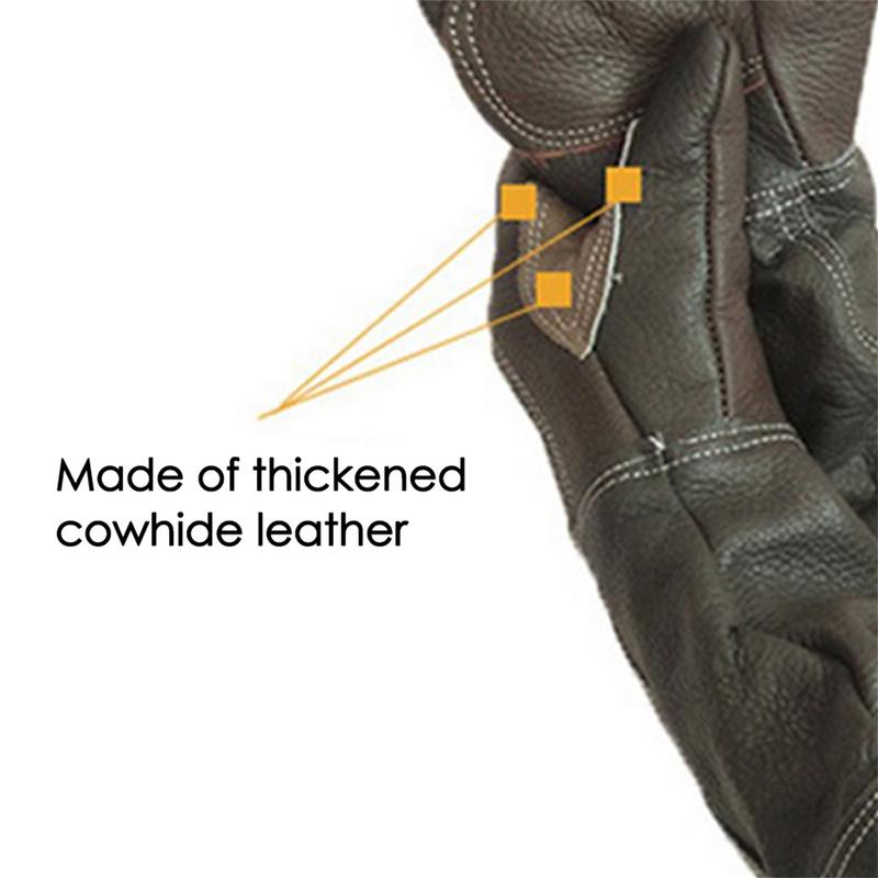 Pet Gloves Cowhide Leather Ant - Pet Grooming Glove recension och pris
