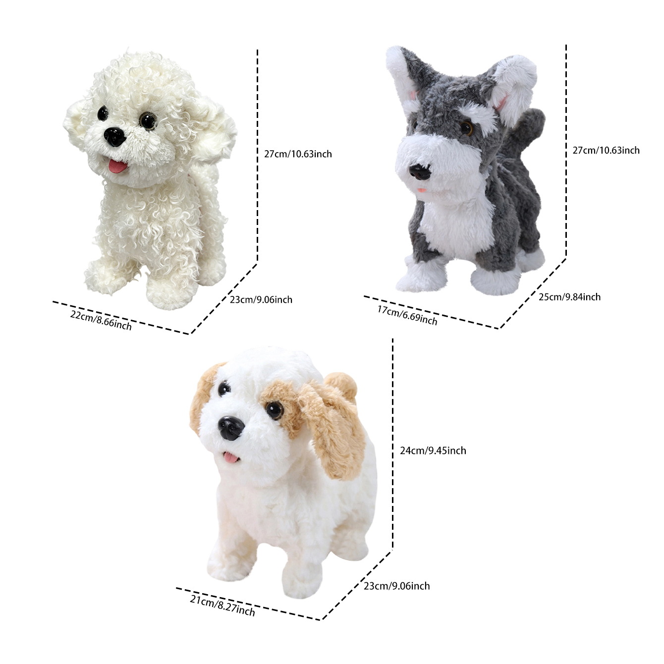 Music-themed plush toy dog wit - Retractable Dog Leash recension och pris