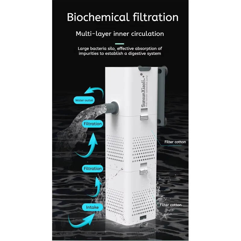 Aquarium Internal Filter 4 in  - Fish Tank Filter Pump recension och pris