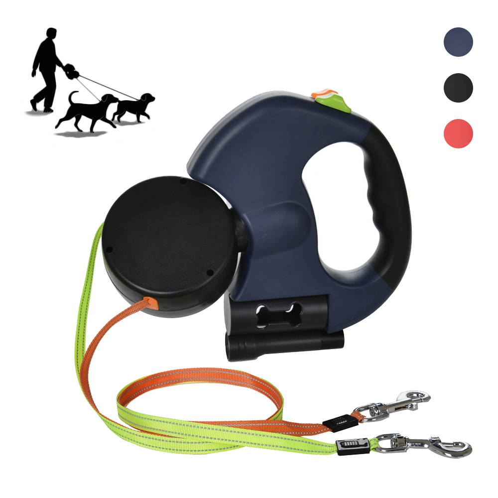 Dual Pet Leash for 2 Dogs Retr - Retractable Dog Leash recension och pris