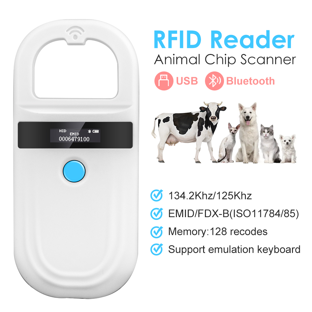 Handheld 134.2KHz 125kHz Anima - Pet Supplies Online recension och pris