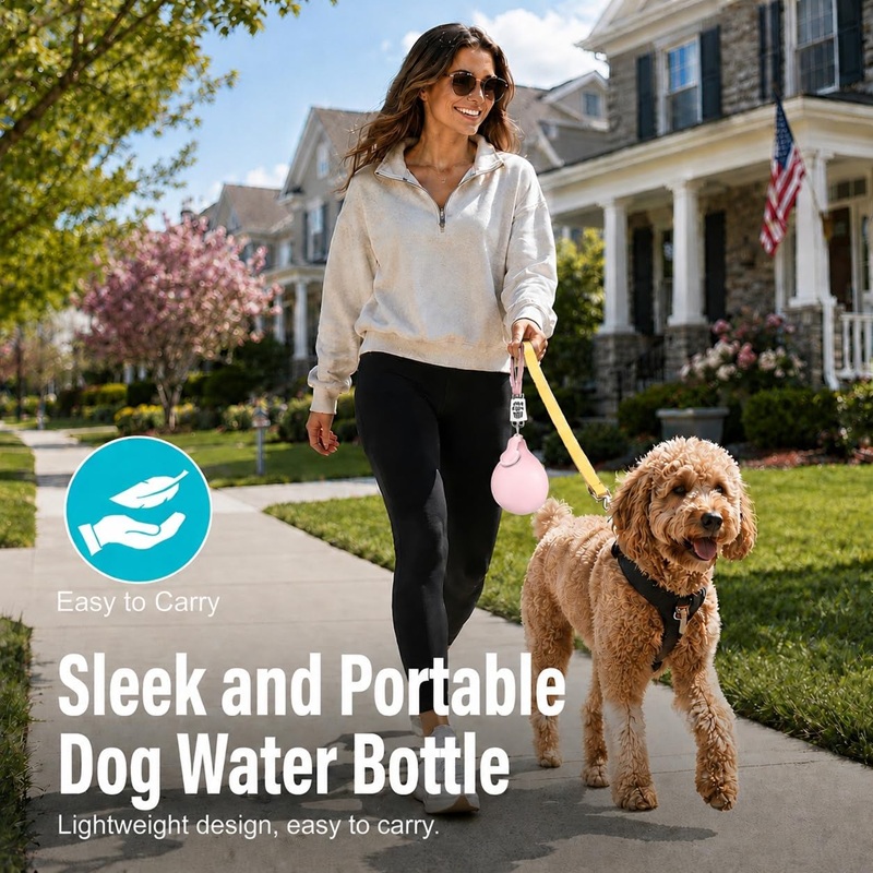 Dog Water Bottle Stainless Ste - Pet Supplies Co recension och pris
