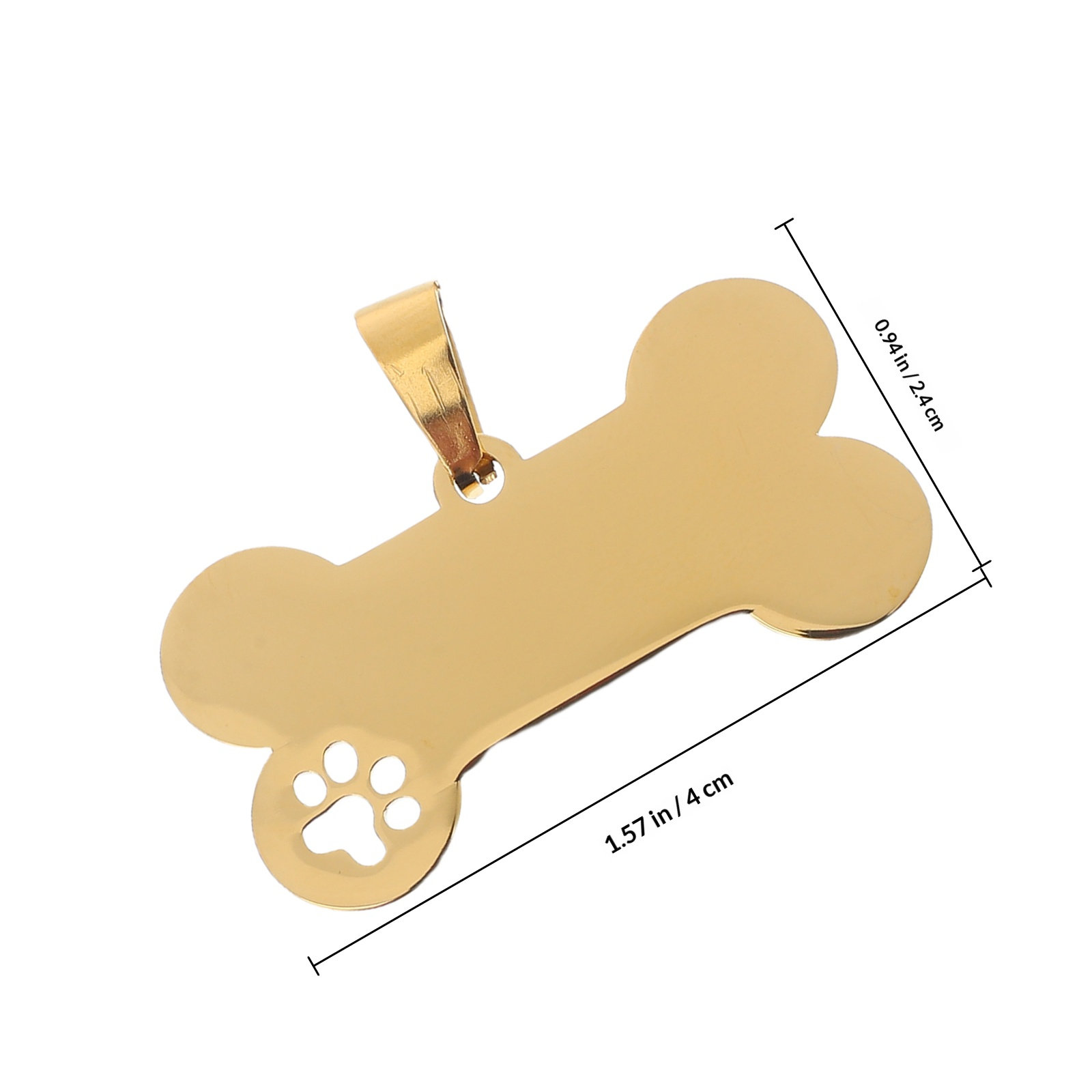 4Pcs Blank Dog Tags Stainless  - Pet Supplies Online recension och pris