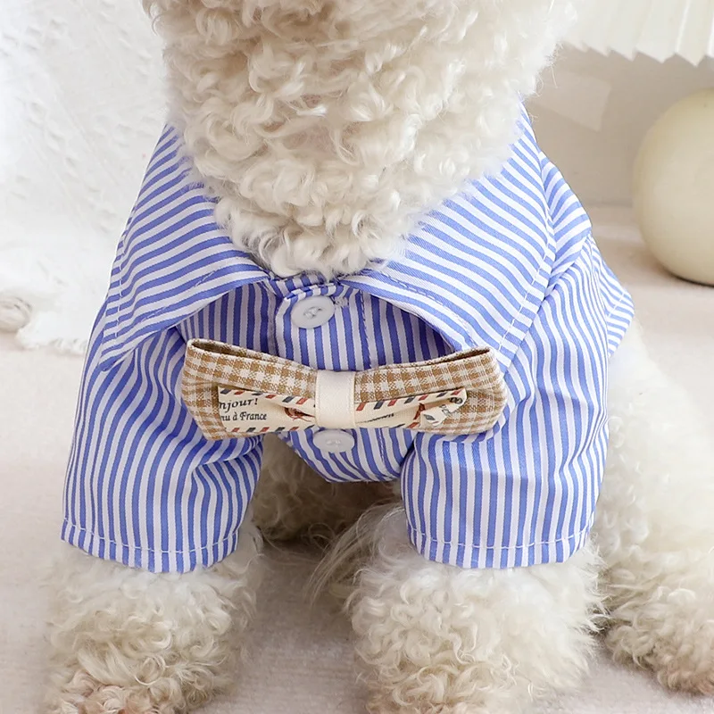Dog Clothes Bowknot Striped Sh - Pet Supplies Co recension och pris