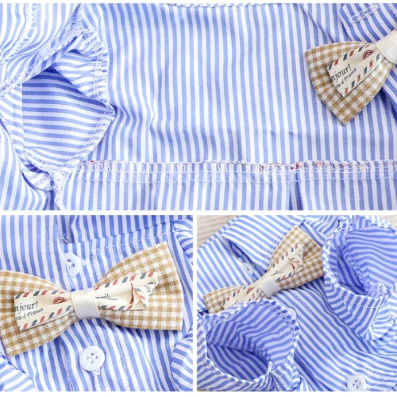 Dog Clothes Bowknot Striped Sh - Pet Supplies Co recension och pris