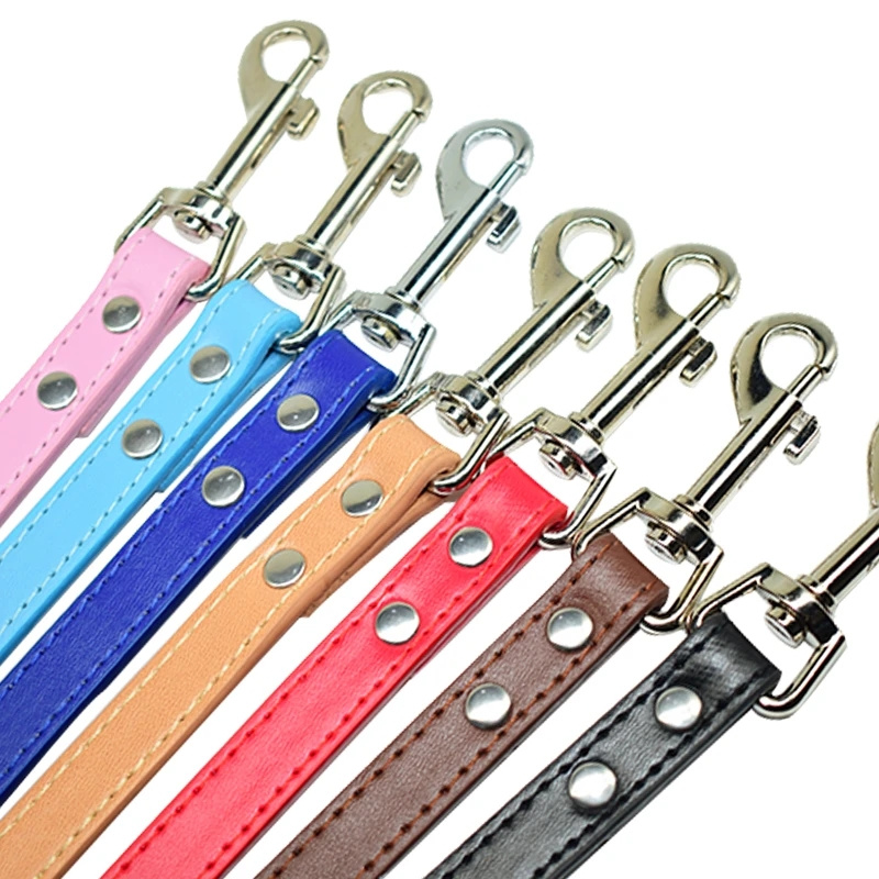 Leather Dog Leash Pet Dogs Lea - Retractable Dog Leash recension och pris